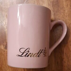 Pink and Gold Maude Borup Lindt Chocolate Promotional Mug